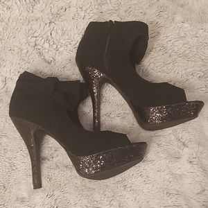 Black Heels with Bow